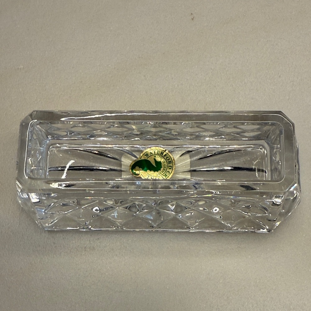 Elegant Waterford Crystal business card holder